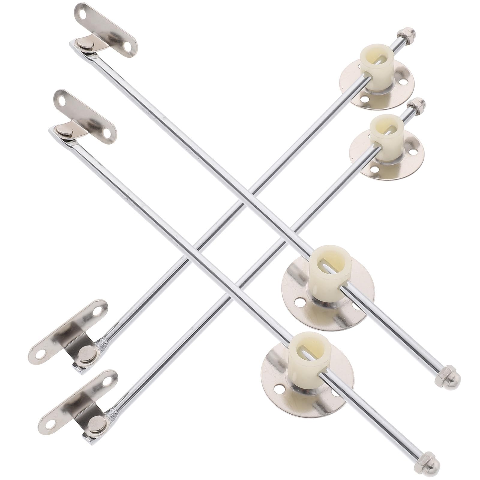 PRETYZOOM 4-Pack Soft Close Cabinet Hinges – Adjustable Lift Support Hinges For Cupboard Doors, Iron Construction, Multi-Finish