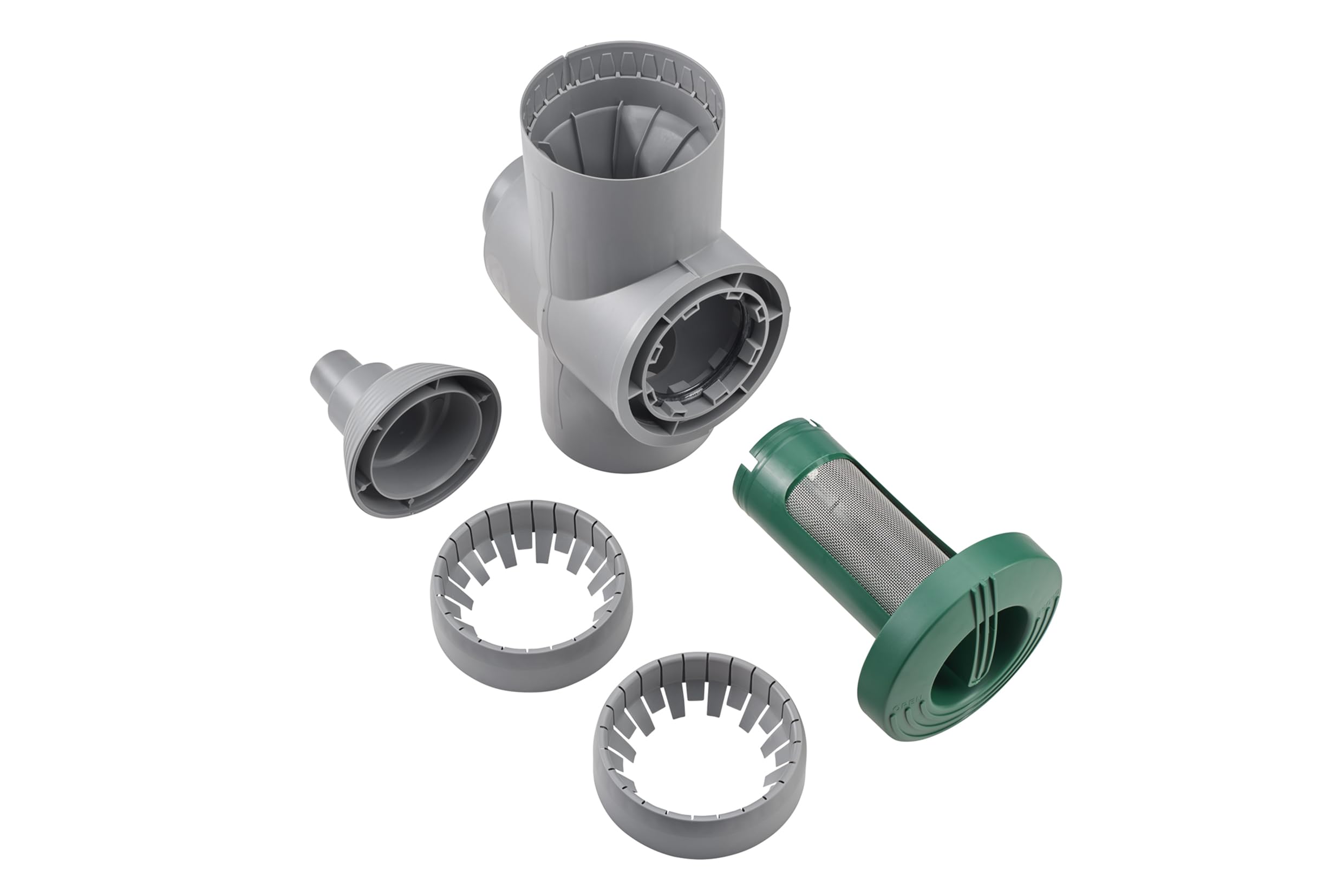 Garantia colector de Lluvia INOX DN 68-100 Gris con Inserto filtrante