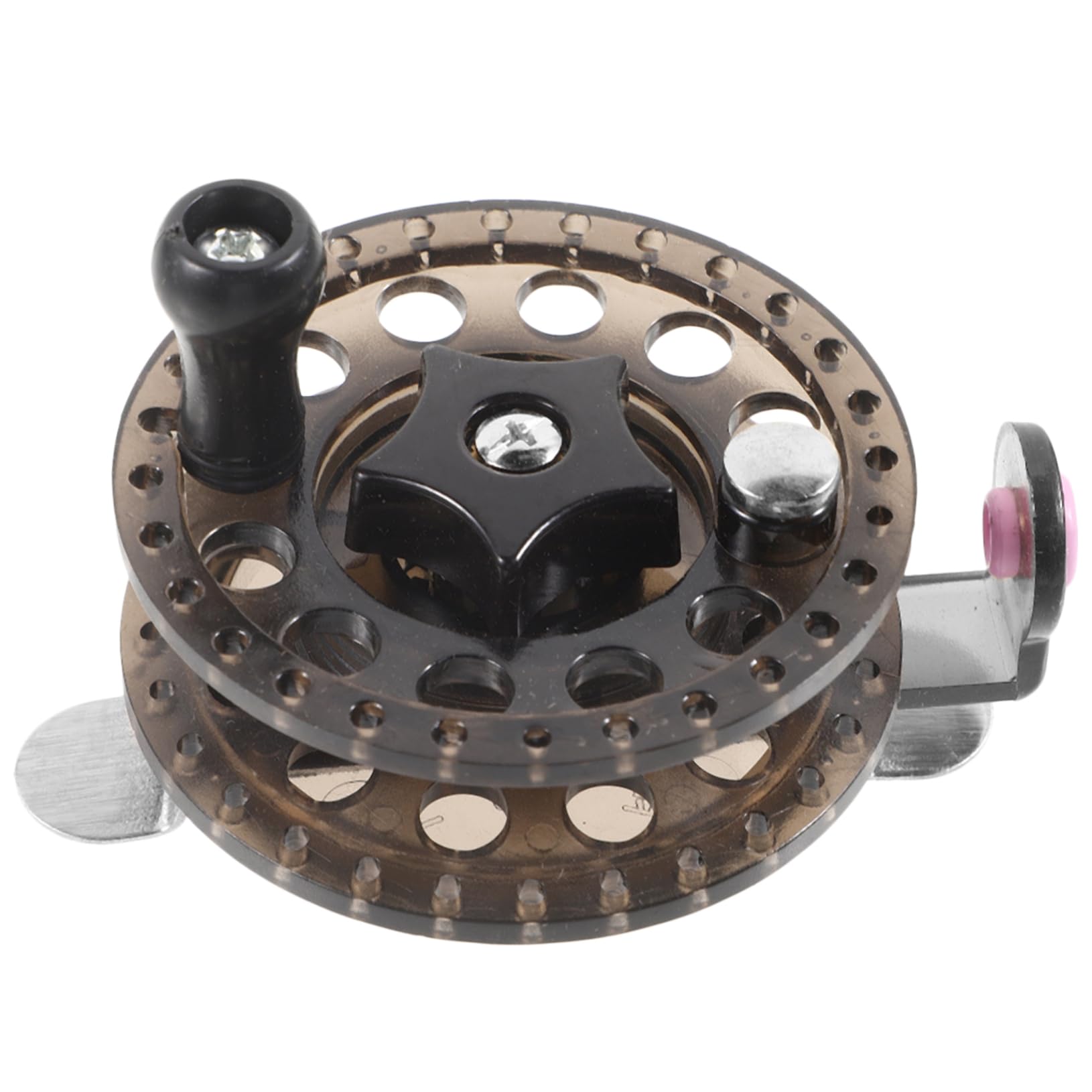 Toddmomy Fishing Spools Crappie Reels Premium Fishing Fly Wheel Fly Reel Outdoor Supply Reel Accessories Outdoor Wheel Accessories Plastic Black
