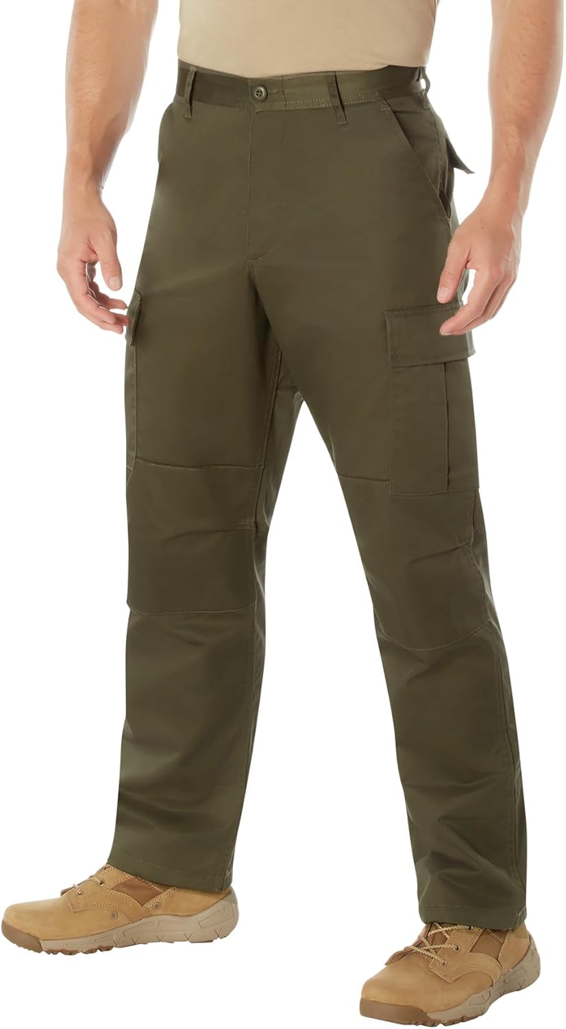 Rothco Tactical BDU Pants – Rugged Cargo Outdoor Hiking EDC Work Uniform, Ranger Green, 2XL