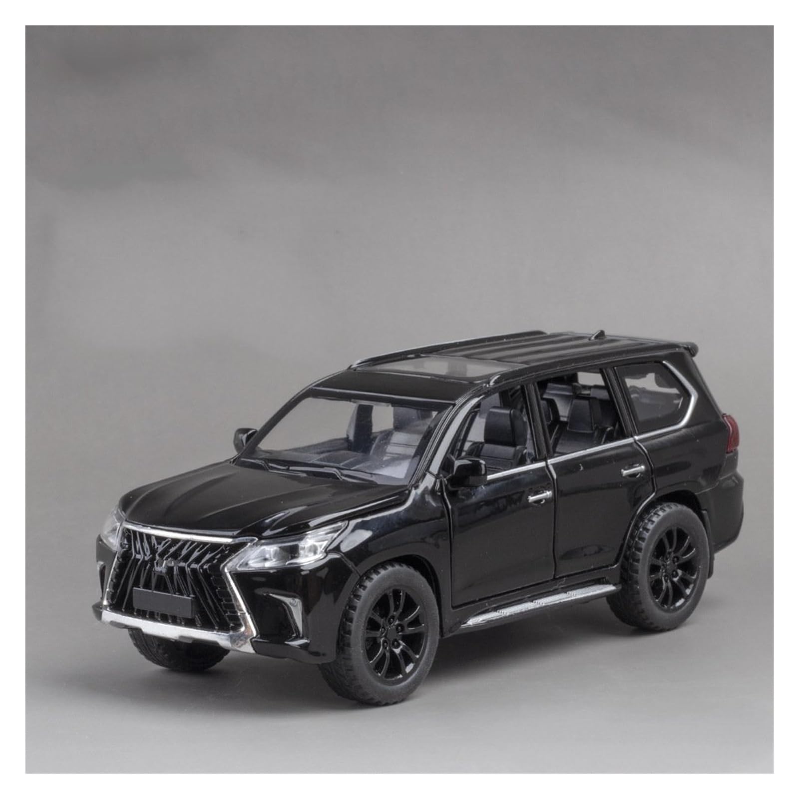 UIFCOG Die Cast Collectible Car Model 1:32 For Lexus LX570 Alloy Die Casting Model Car Ornaments(Black)