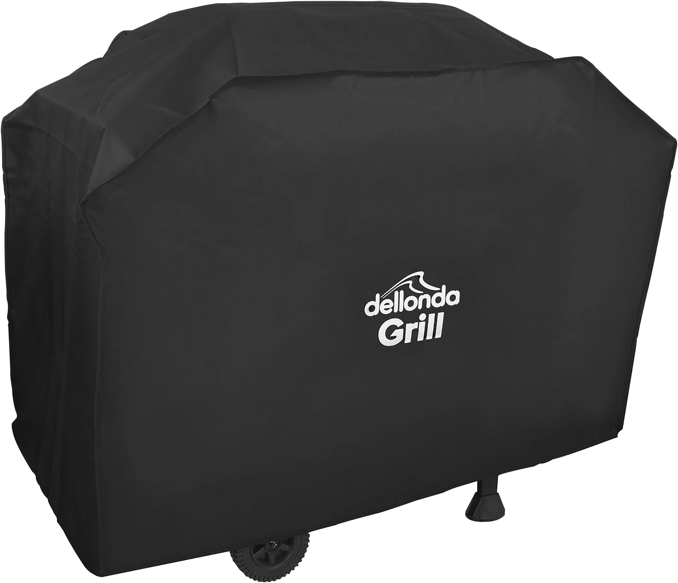 Dellonda Black PVC Cover for BBQs, Water-Resistant for Outdoor Use, 1150 x 920mm - DG18