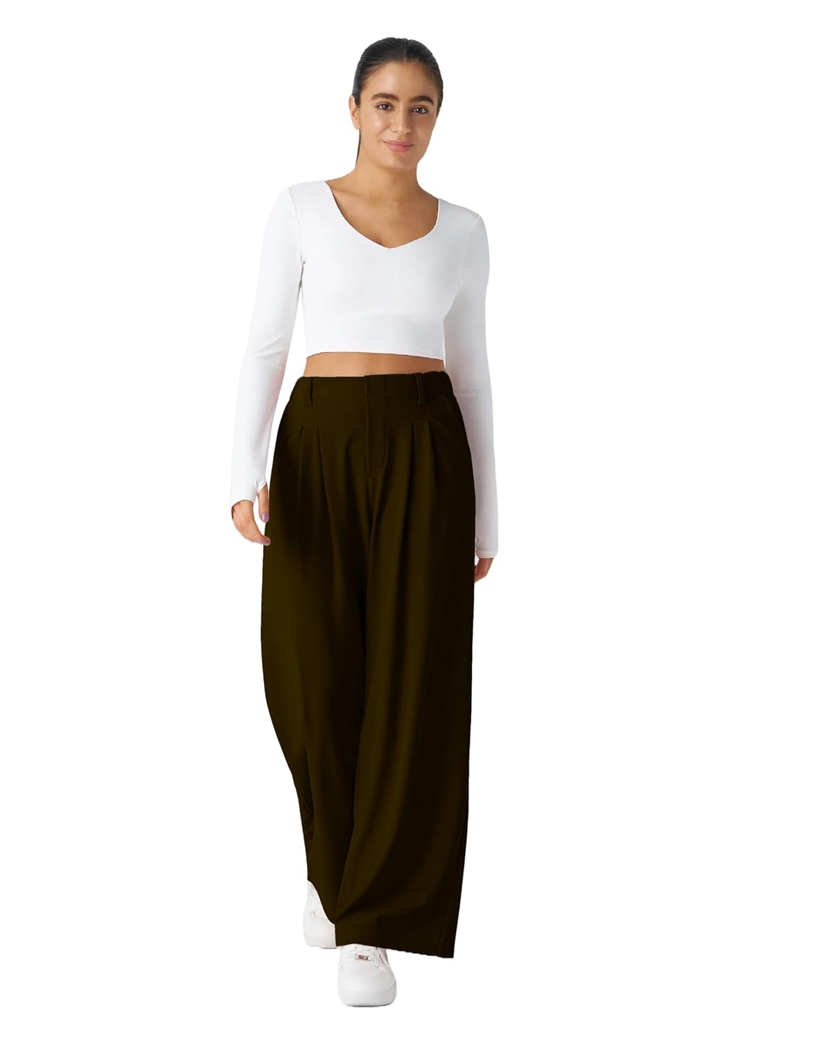 Nermosa High-Waist Korean Trousers with Wide Baggy Fit | Trendy GenZ Streetwear Pants | Trousers |