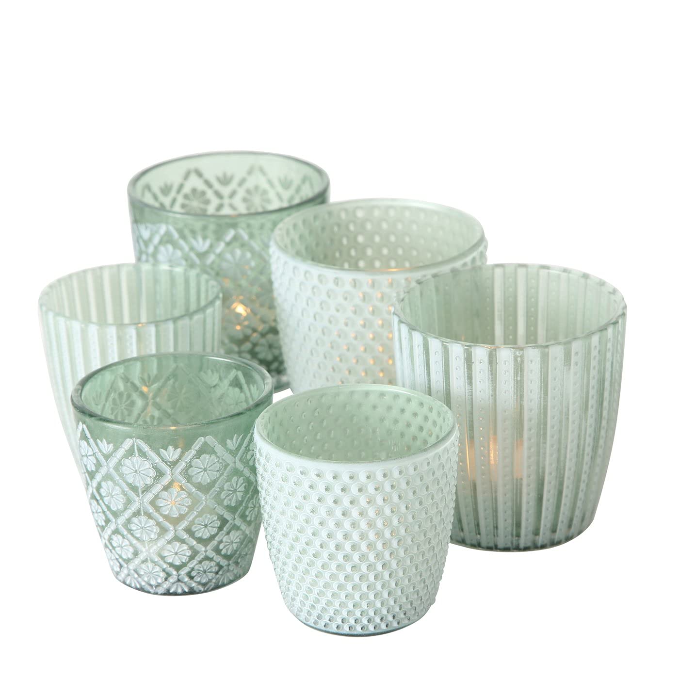 Boltze Green B.o.l.t.z.e 6 X Lantern Patty Height 7-9 Cm