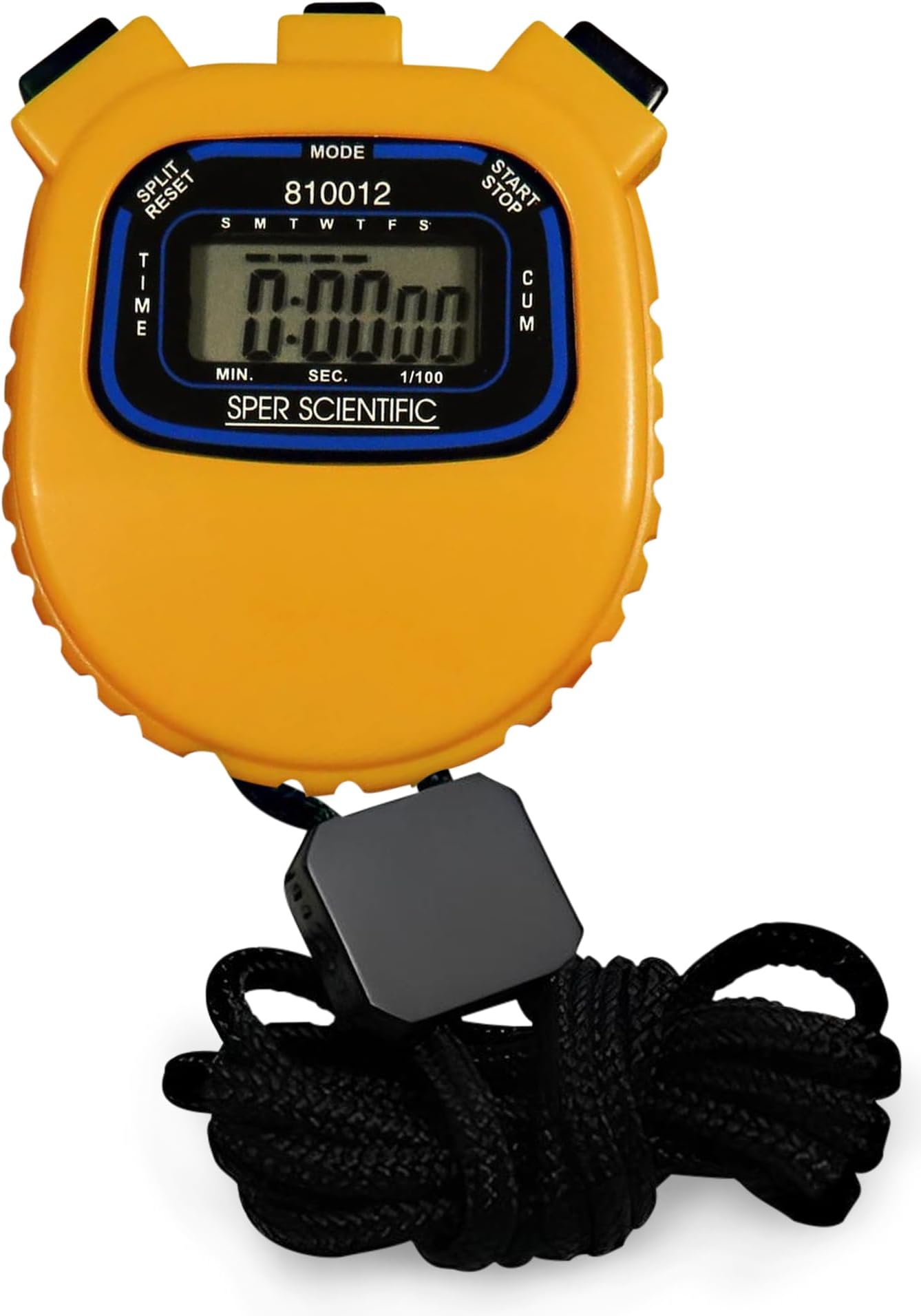 - Sper Scientific Water Resistant Stopwatch 810012 - Digital Timer with Split Interval Function, 12/24 Hour Alarm Clock & Calendar for Sports, Labs, Fitness, and More