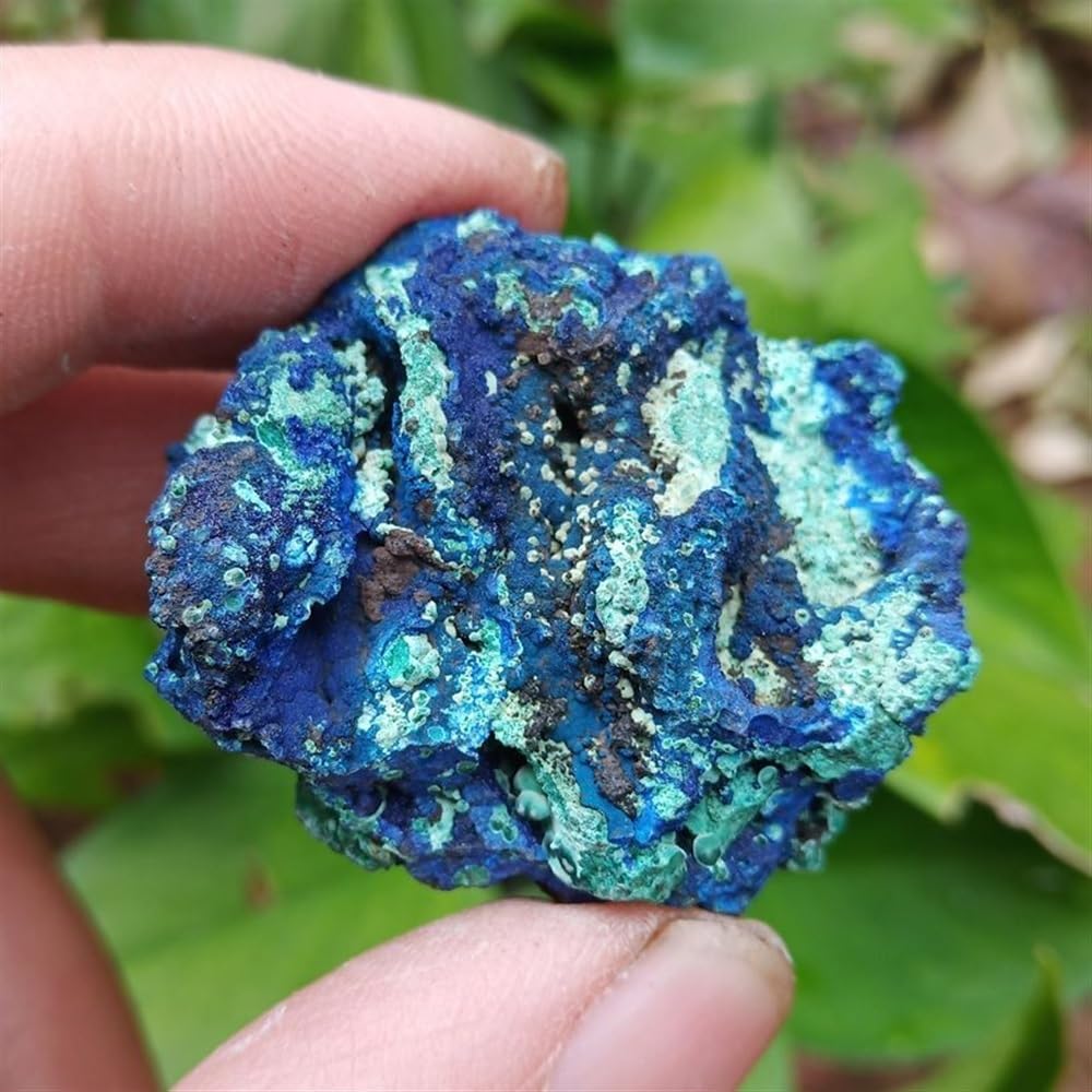 MDBJTCYZN Azurite Malachite Geode Crystal Stone Collectible Spiritual Products Ornaments (Size : 5-15g)