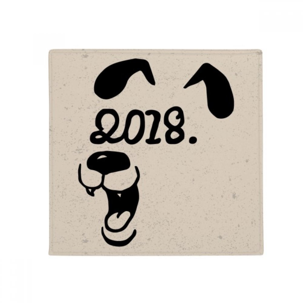 Cadeau de happy new year drôle tapis dog pour une décoration originale