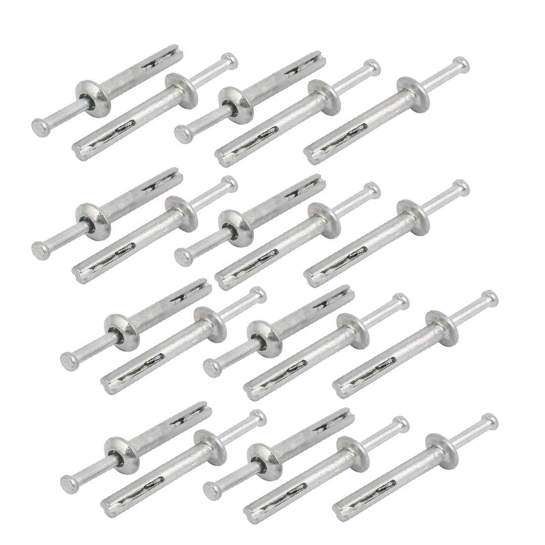 FIYA New Lon0167 6mm Dia Featured 40mm Depth Zinc reliable efficacy Alloy Hammer Drive Anchor Expansion Bolt 20pcs(id:459 B-c 16 7c2)