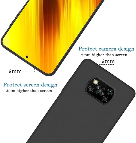Miniatura 4 de Funda de teléfono personalizada para Xiaomi Poco X3 NFCPoco X3 Pro, funda protectora de TPU suave contra arañazos, color negro
