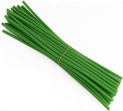 yyangz 30PCS 12inch Artificial Flower Stem Covers for DIY Wedding Bouquet Corsage and Floral Arrangement, Green
