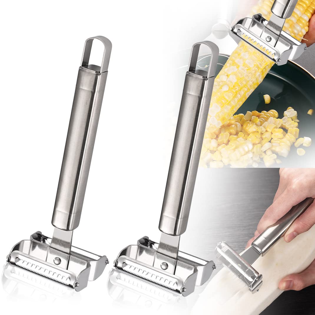 Amazon | DIYBravo とうもろこしカッター 2個 コーンスキマー コーン