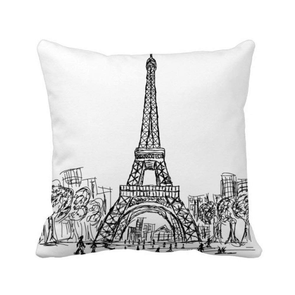 Coussin Tour Eiffel Paris pour décorer un canapé de chambre élégant