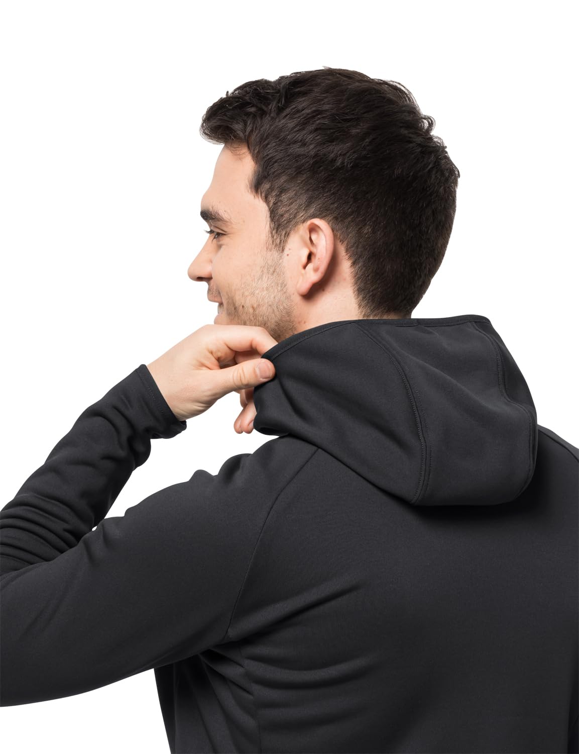 Jack Wolfskin Herren Baiselberg Hooded Fz M Fleece Jacke, Schwarz, S EU