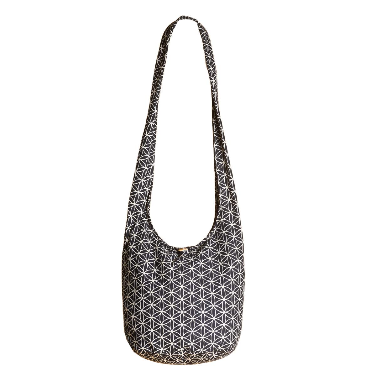 PANASIAM Shoulderbag Flower of Life, in black, L
