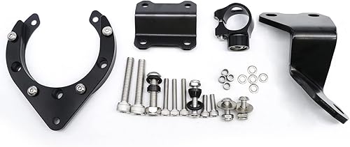 Miniatura 6 de PROCNC - Kit de soporte de montaje estabilizador de aluminio para motocicleta CNC para Yamaha MT07 FZ07 2020 2021 2022 2023 (rojo + negro)