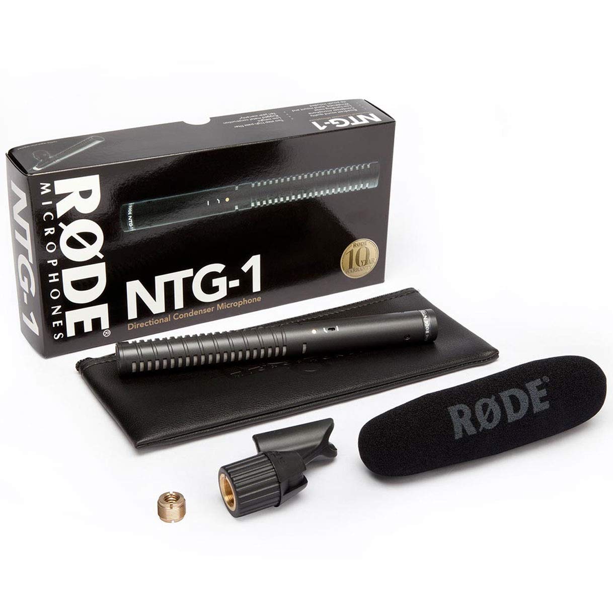 Rode NTG-1 - Microfono direzionale con protezione antipop Keepdrum KDWSVM