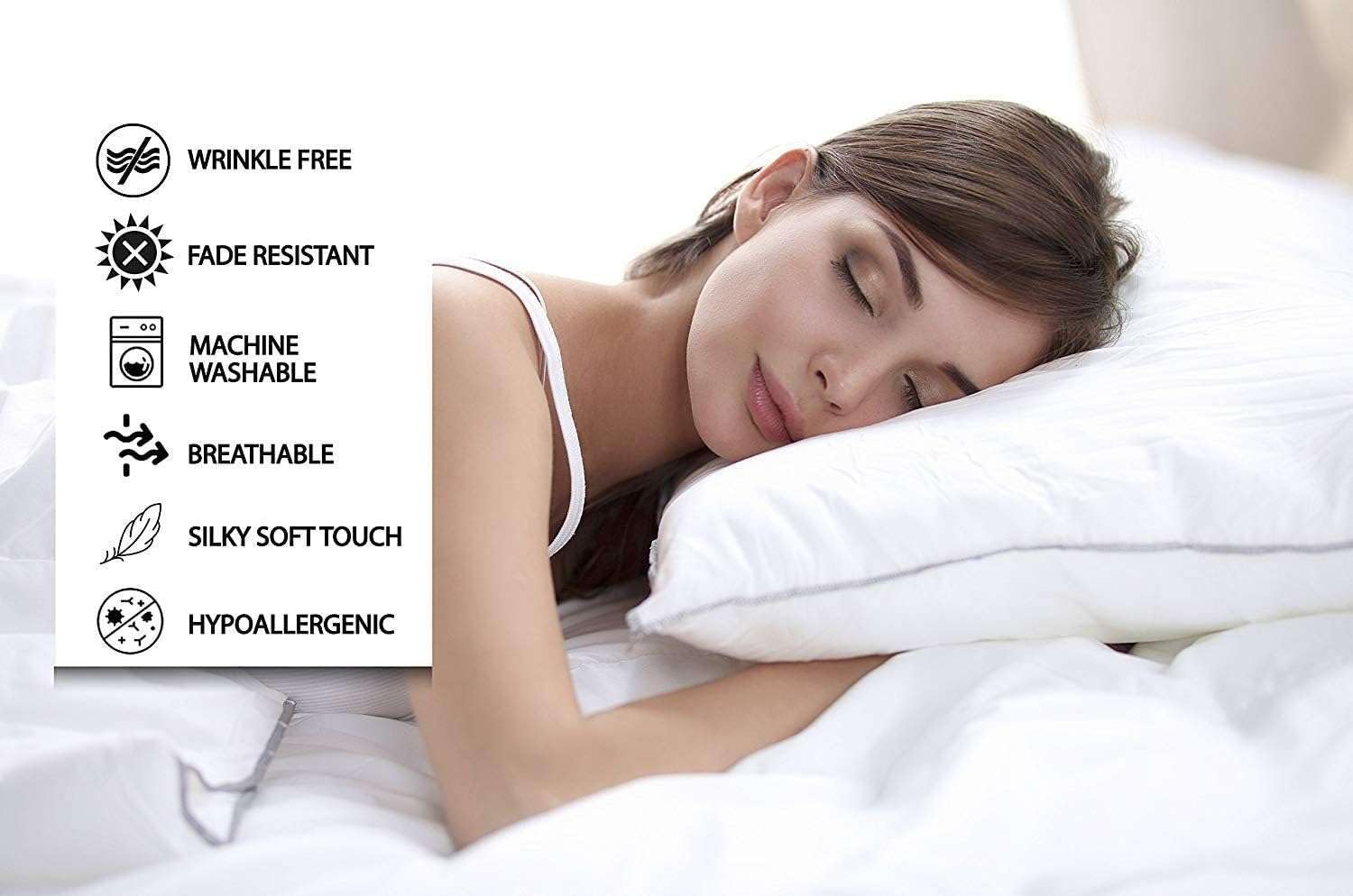 SlumberWell California King Sheet Set Cotton, 4-Piece Bed Sheets for Cal-King Size Bed, Soft & Breathable, Fits Mattresses Up to 12 Inch Deep Pocket – Easy Fit, Chocolate Solid