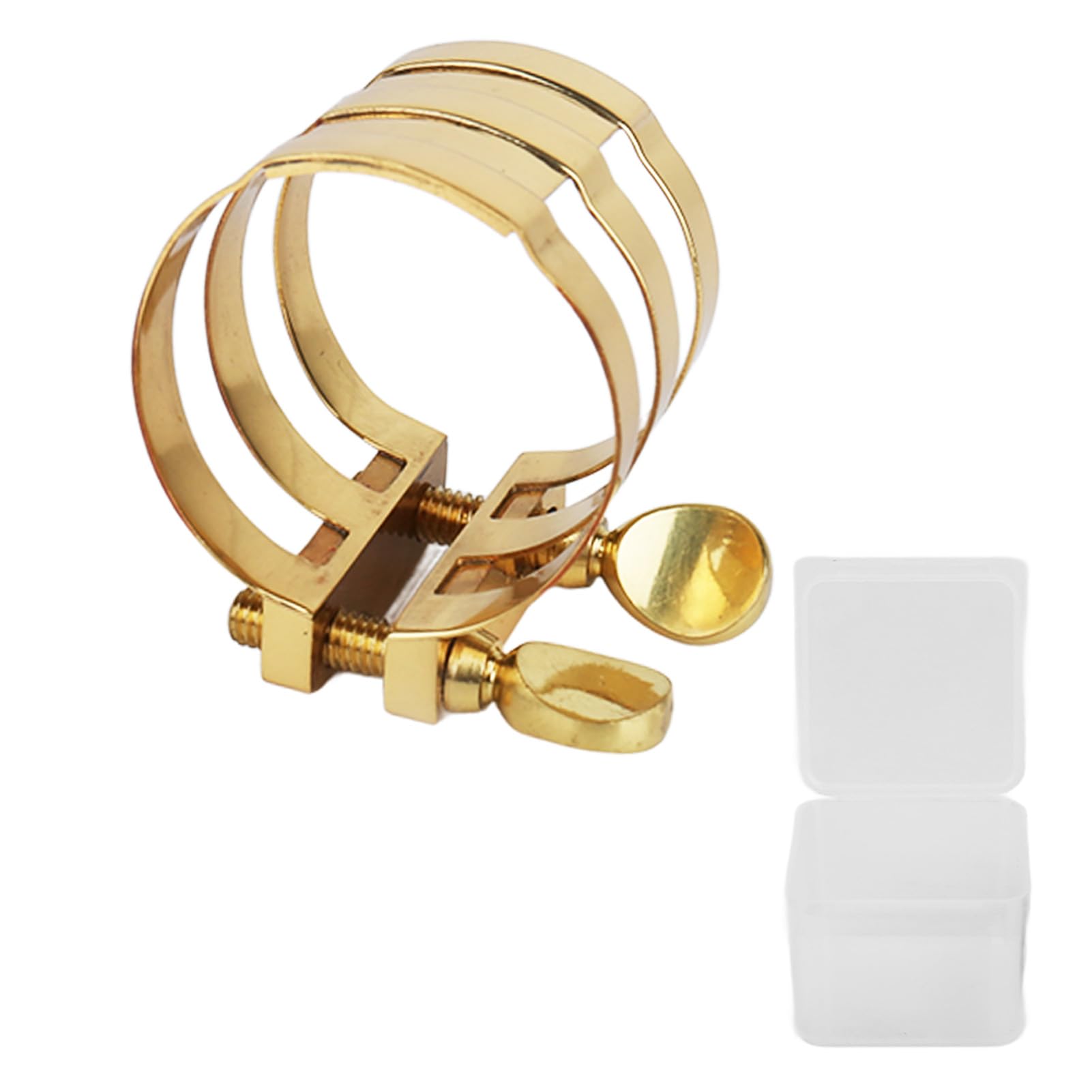 Legatura per Sassofono Contralto, Durevole ABS Bocchino per Legatura Chiusura per Sax Clip Accessori per Parti di Strumenti Musicali