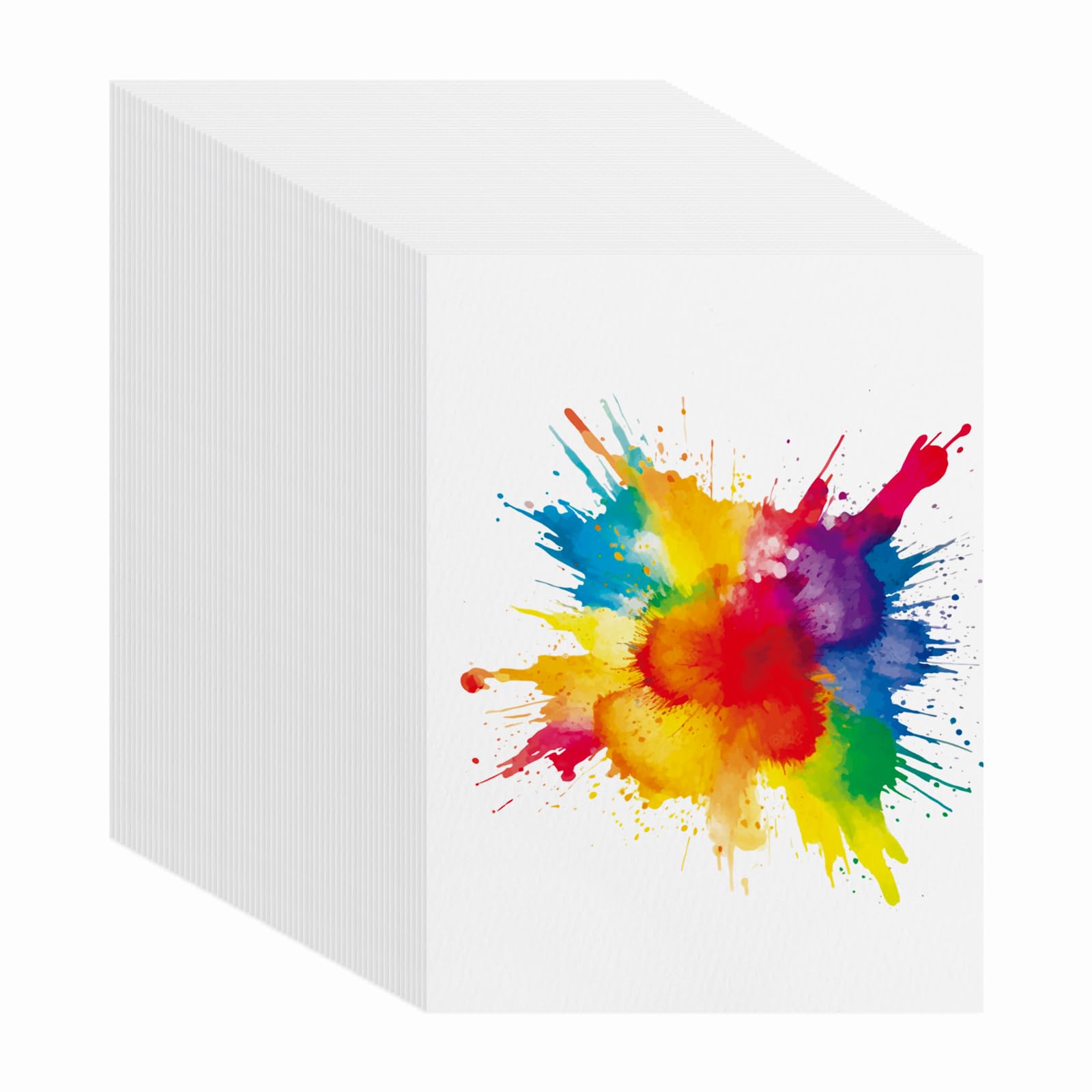 PATIKIL 80 Feuilles Papier Aquarelle Coton 140lb/300 GSM Pressé À Froid