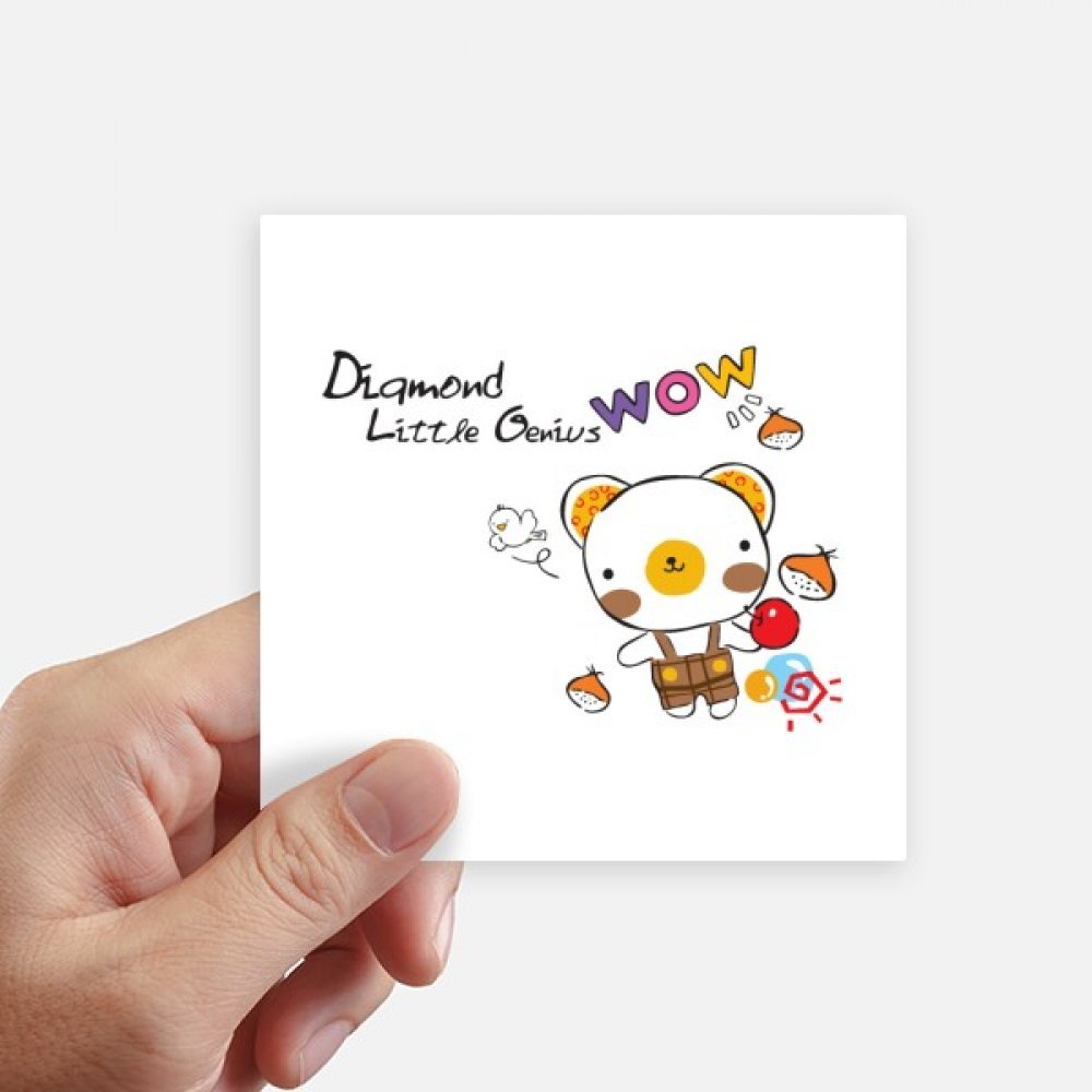 Stickers ordinateur portable et moto avec ours cartoon multicolore résistant