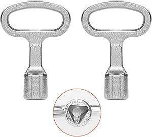 Jeu De 6 Clés Pour Boîte électrique Et Compteur D'eau - Alliage Aluminium, Utilitaire, Lecture Compteur