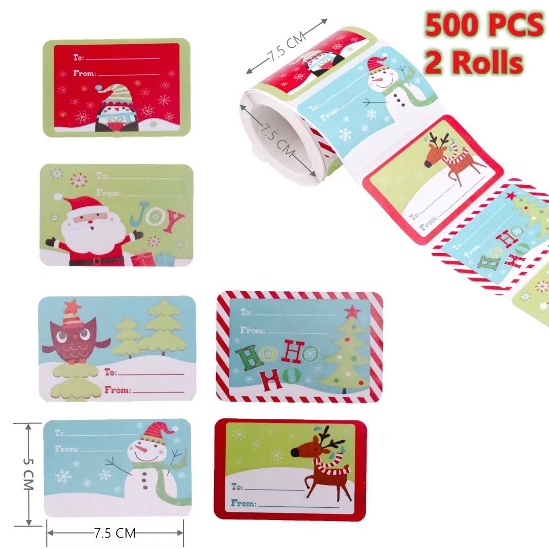 Étiquettes Autocollantes Scellées Thème De Noël, Autocollants Joyeux Noël, Pour Bricolage, Emballage Cadeau, Pâtisserie, Enveloppe, Papeterie Décorative, 50 à 500 Pièces