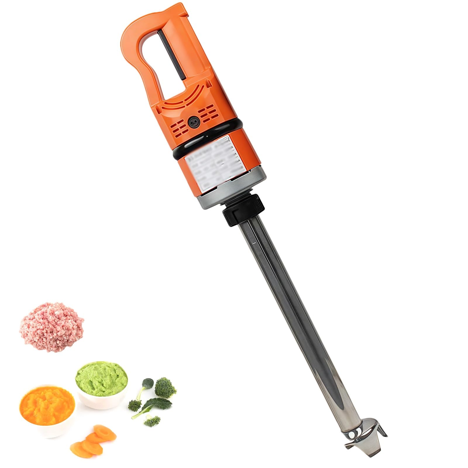 XNXYSMKJ Commercial Hand Blender,Electric Immersion Blender, Variable Speed Portable Handheld Mixer for Soup and Smoothie,for Low-maintenance Upkeep (370mm rod)