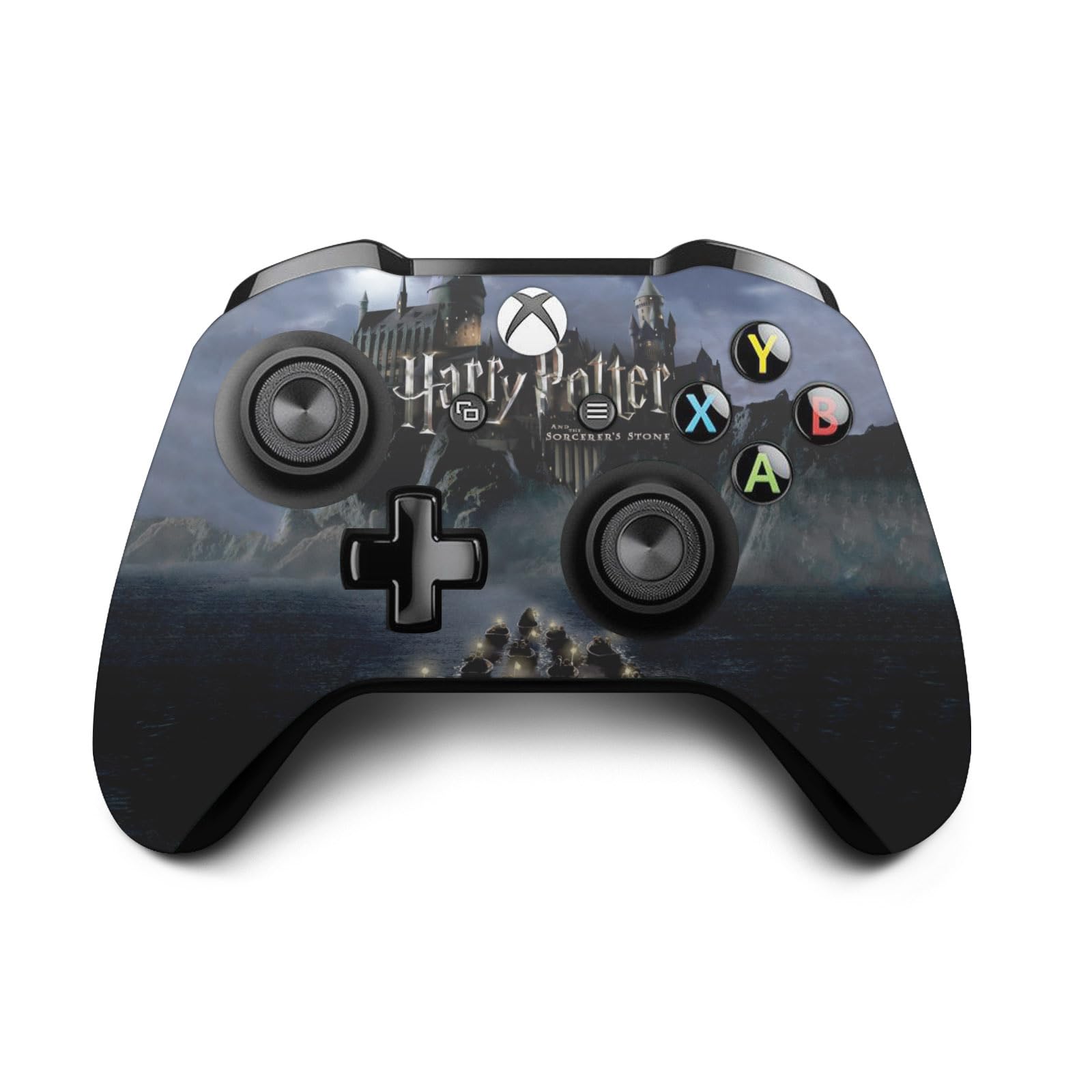 Head Case Designs Offizielle Harry Potter Schloss Grafiken Vinyl Haut Gaming Aufkleber Abziehbild Abdeckung kompatibel mit Xbox One S/X Controller