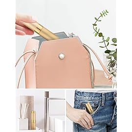 LISAPACK 8ML Atomizer Perfume Spray Bottle for Travel, Empty Refillable Cologne Dispenser, Portable Sprayer (Gold)