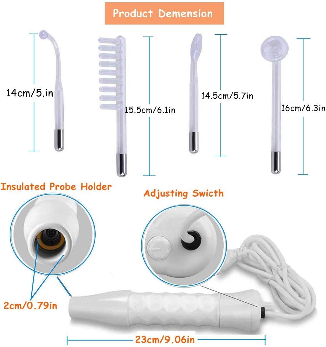 Titoe High F Rrequency Facial Wand Multi-Function Face Device Machine for Face Care : Beauty & Personal Care