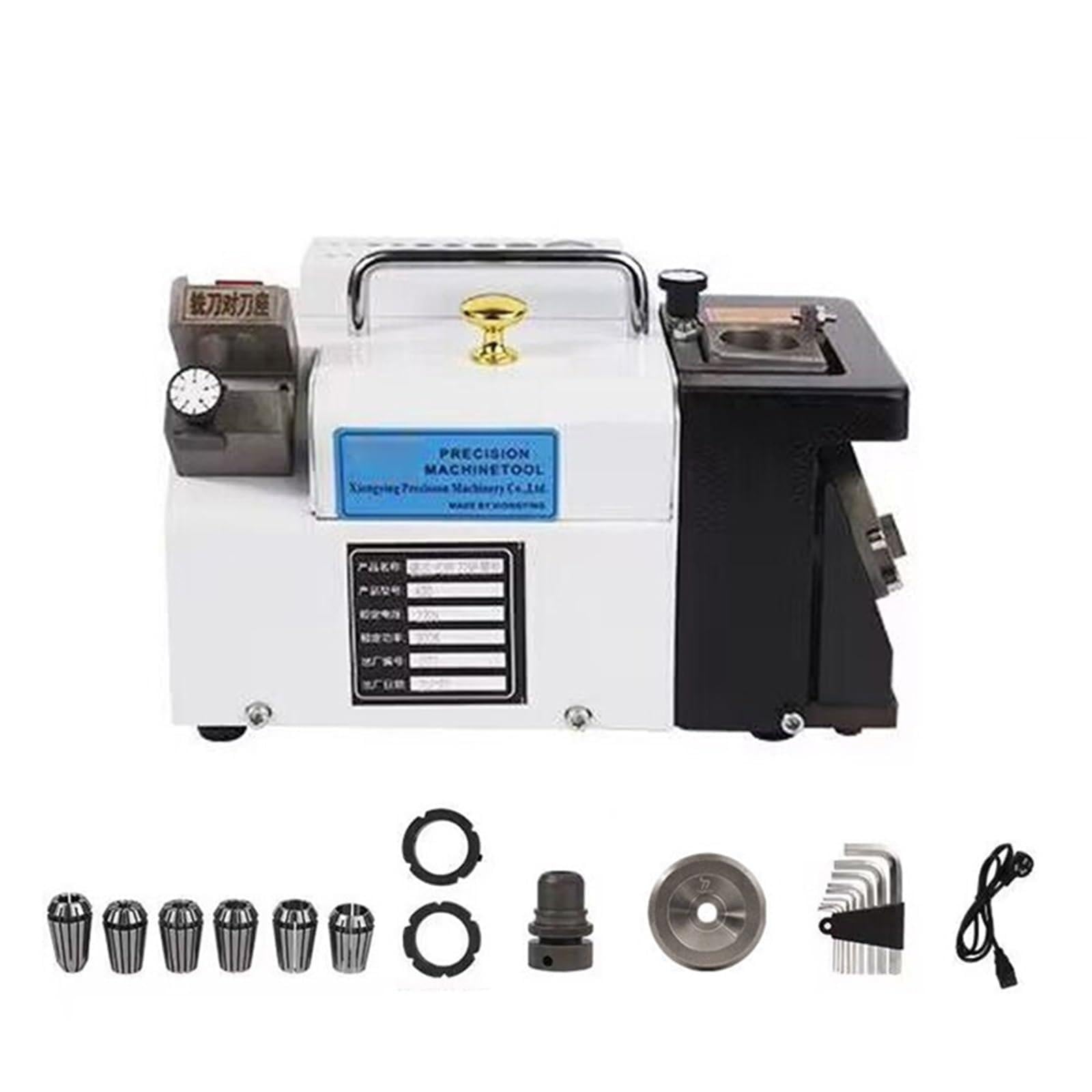 Portable GD-314 Milling Cutter Grinder Carbide Tools 3-14mm Drill Bit Sharpener Grinding Machine 300W for Beginners DIY Use(GD-314 220v)