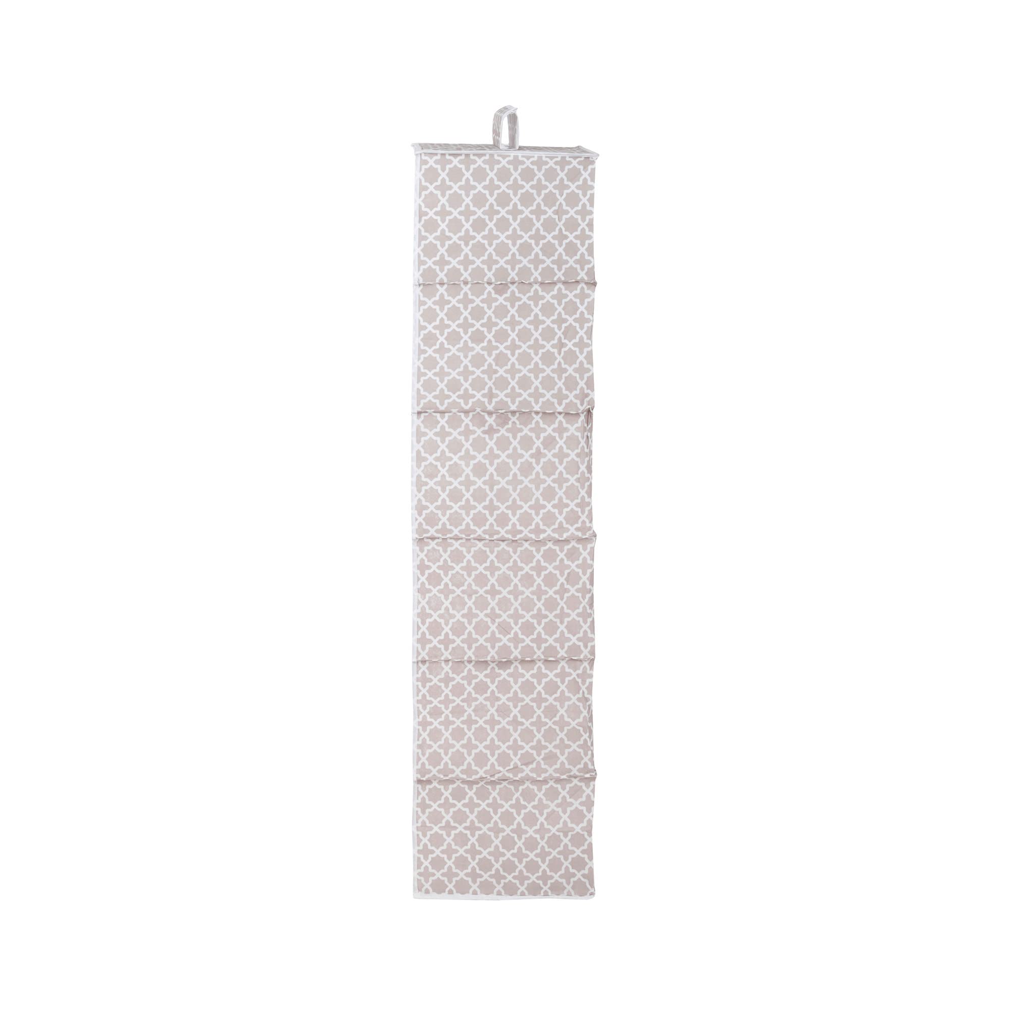 Compactor Home Portascarpe, Microfibra, Taupe/White, 30 x 30 x 128 cm