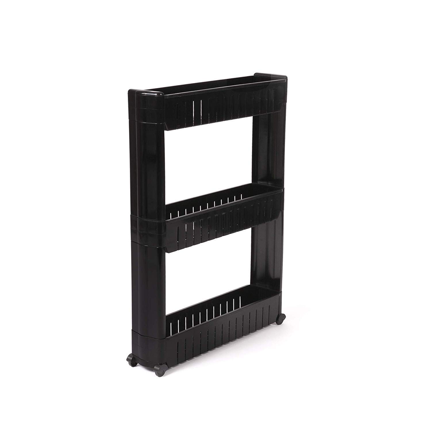 IdeaWorks 3 Tier Slide Out Storage Tower Laundry / Kitchen Slim Slide Out Pantry - Perfect for Organization and Storage