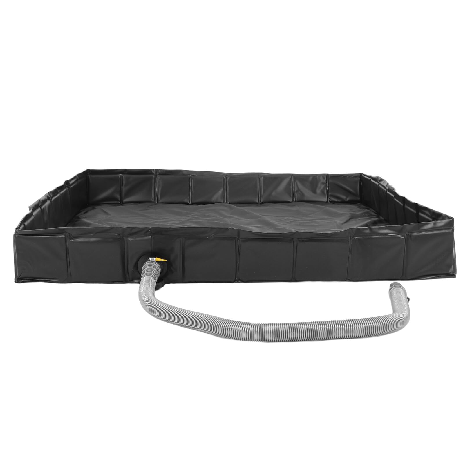 Base de Ducha Plegable Material PVC PP para Exteriores con Tubo de Drenaje Desmontable Diseño Adecuado para Jardín y Camping