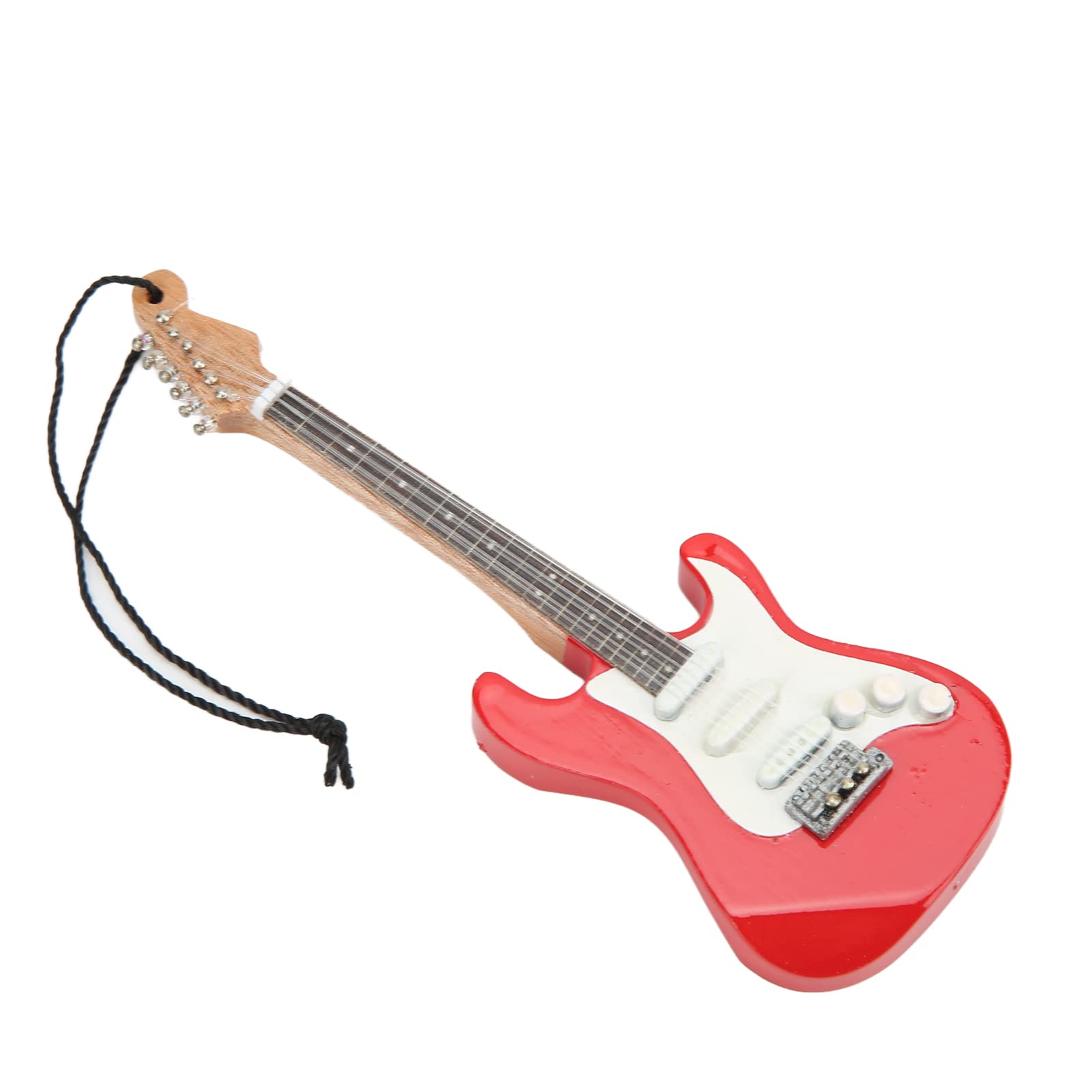 Musical Instruments Pendant, Red White Beth Wooden Musical Instruments Pendant Fine Detail for Display Cabinet Decoration for Gift Giving