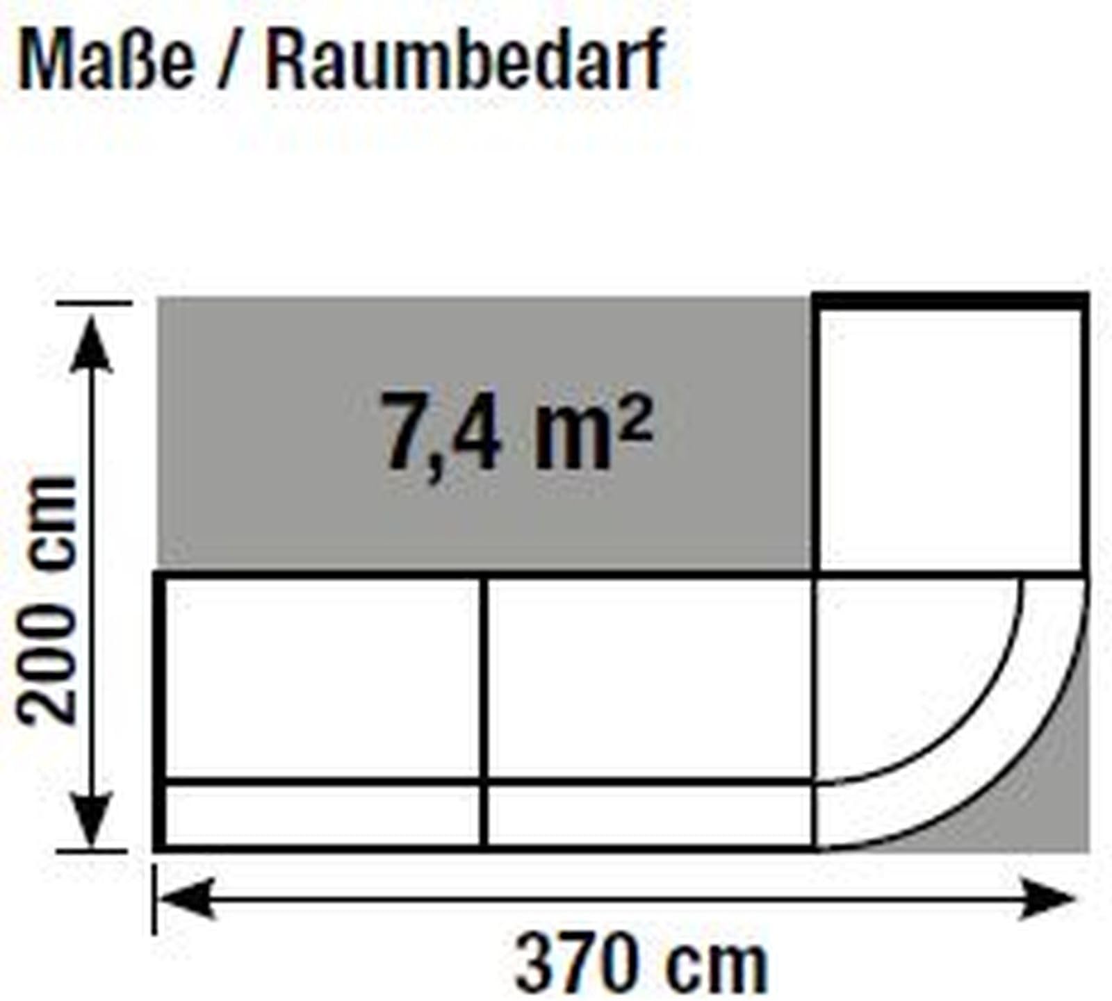 Bari große L-Theke für Büro & Praxis/mit Beratungsplatz/Anthrazit
