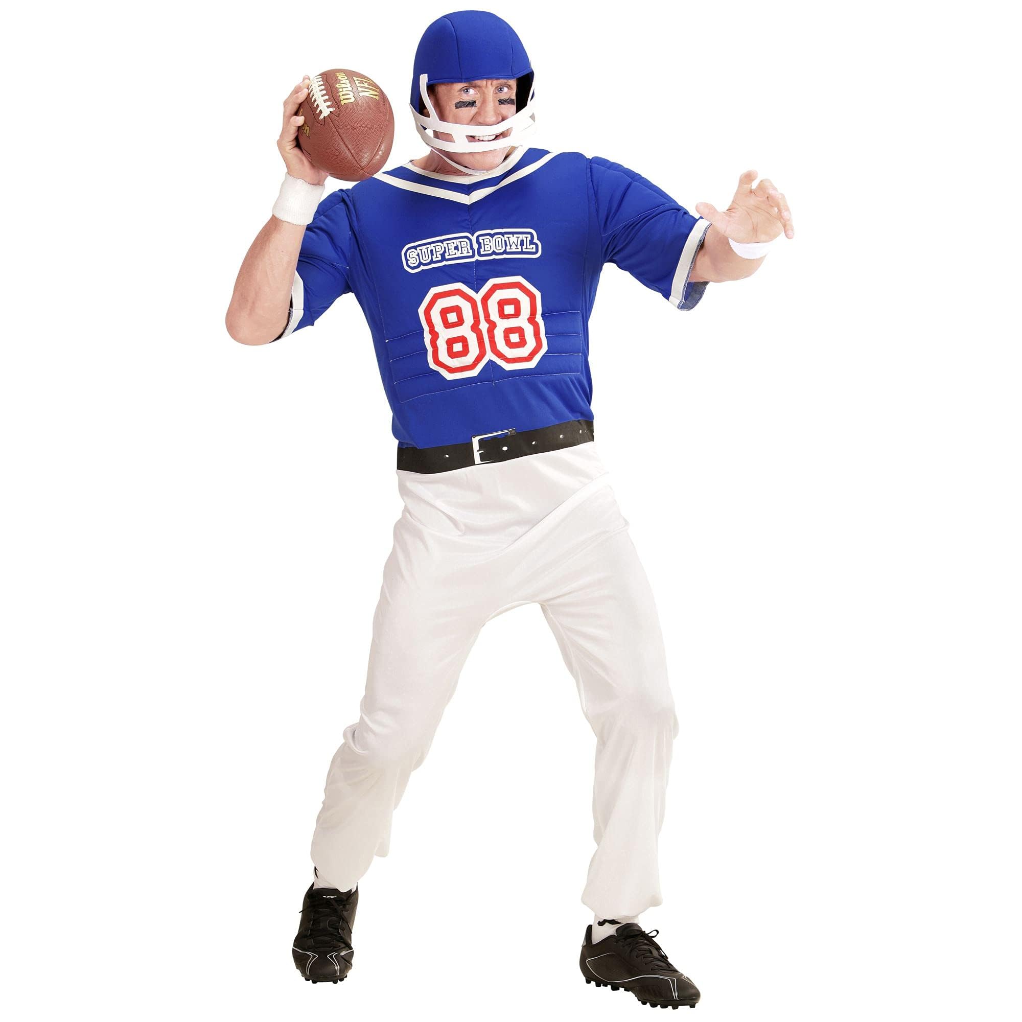 Widmann Mens Male Adult American Football Player Fancy Dress Costume Outfit M