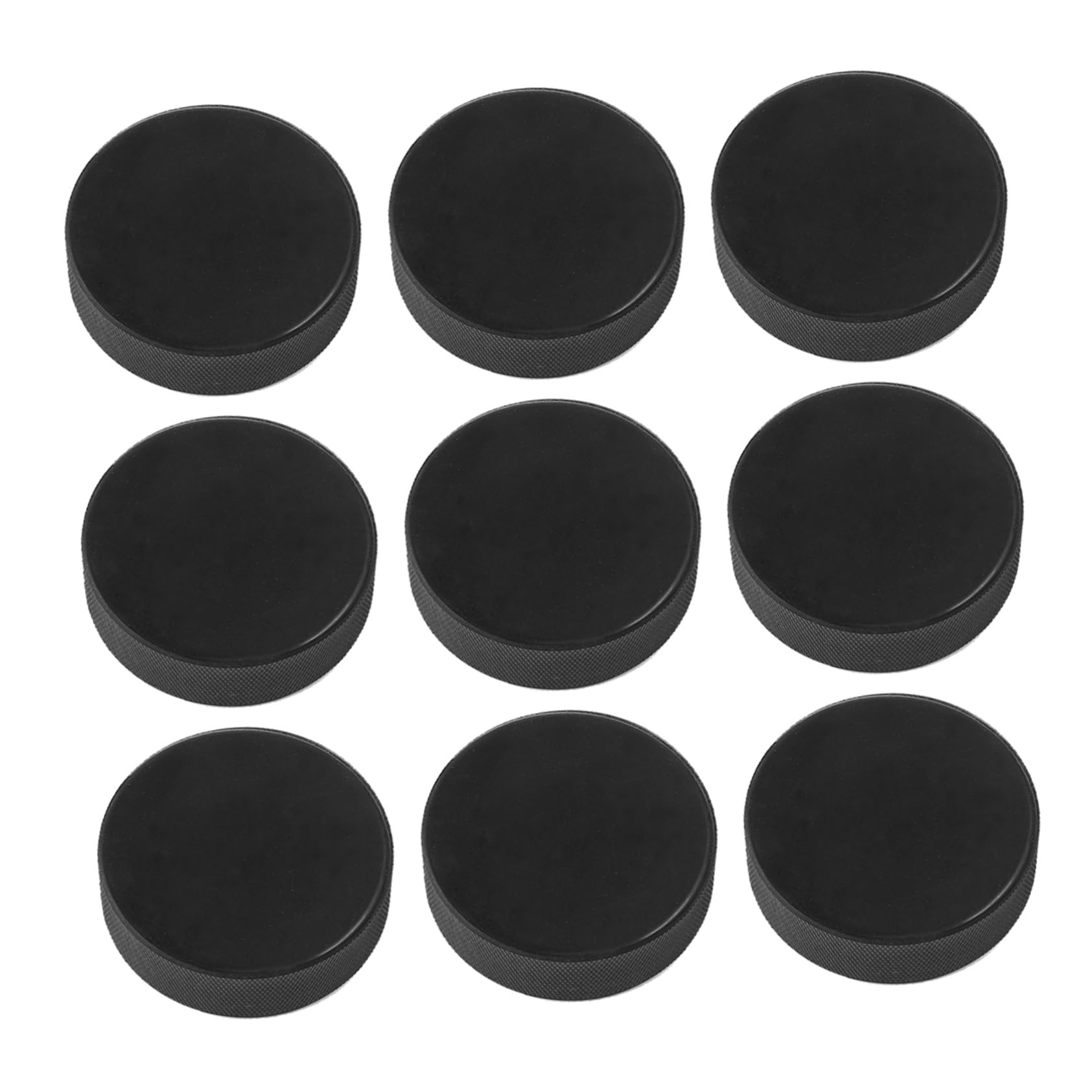 ARTSEWPLY Rubber Ice Hockey Black Sports Puck Set for Practicing and Training Games