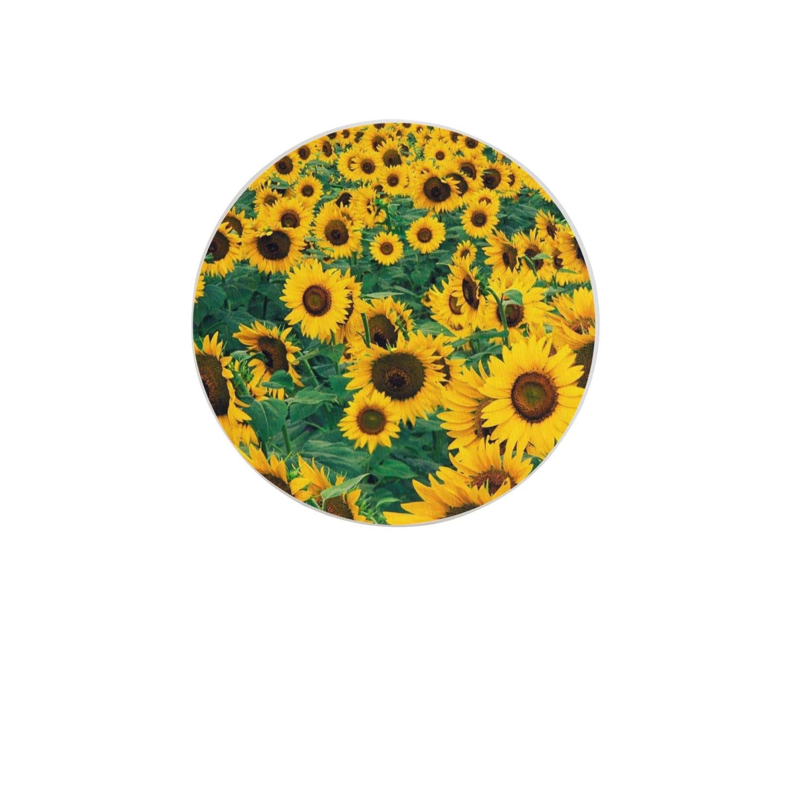 Sunflower Six Piece Drink Coaster for Tabletop Protection Place Mats for Home Decor