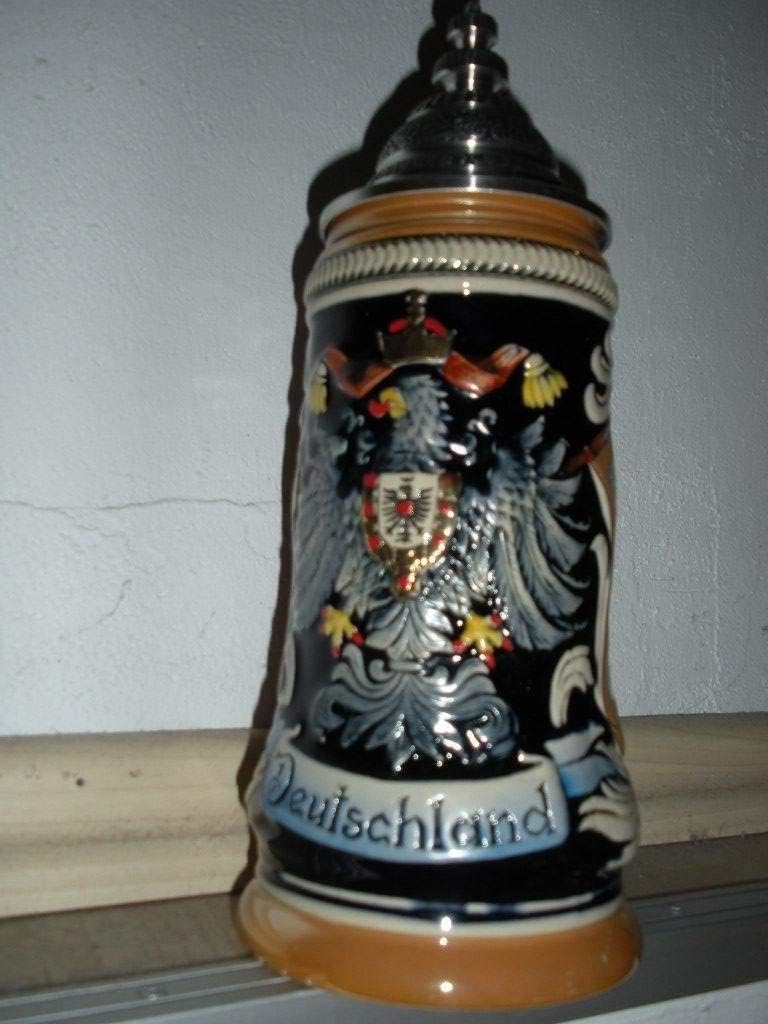 Beer Stein Germany eagle and flag of the 16 states