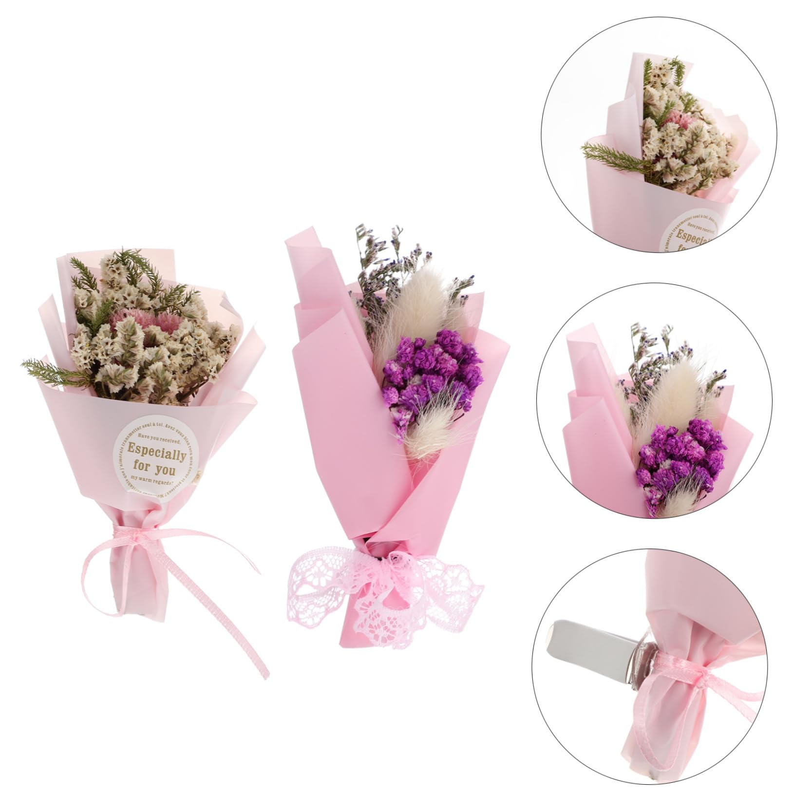 VALICLUD 6 Stk Aromatherapie mit getrockneten Blumen im Auto kfz auto Auto-Parfüm-Clip -Clip Wagen Aromatherapie-Maschine schwimmt Die Seide