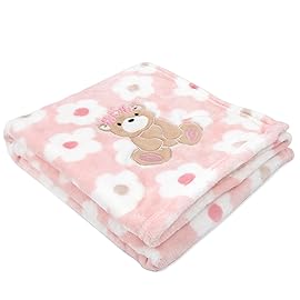 Plush Fleece Throw and Receiving Baby Blankets for Boys and Girls 30x36