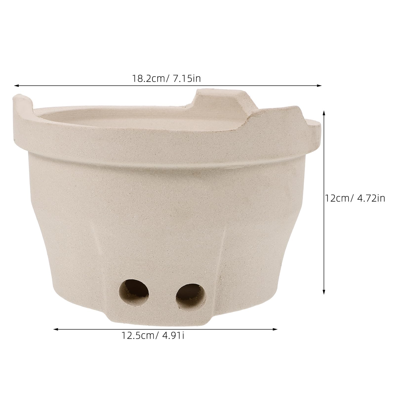 Fornello Barbecue Portatile in Terracotta per Campeggio Braciere per Carbonella, Multi Funzione, per Picnic all Aperto e Attività Outdoor