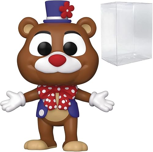 POP Five Nights at Freddy's - Figura de vinilo de Circus Freddy Funko (con funda protectora de caja compatible), multicolor, 3.75 pulgadas