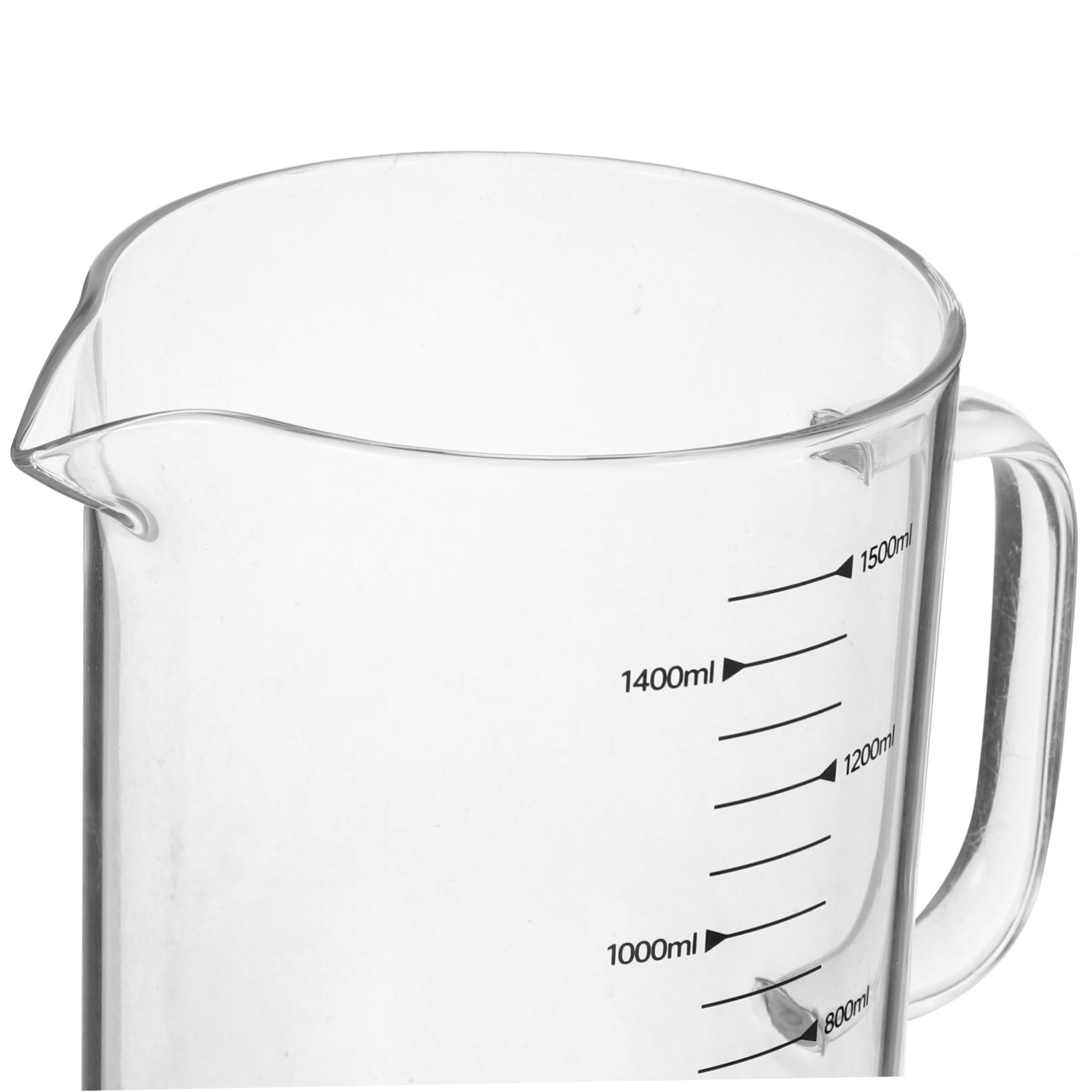 Bicchiere Misuratore in Vetro 1500ml con Scala per Cucina