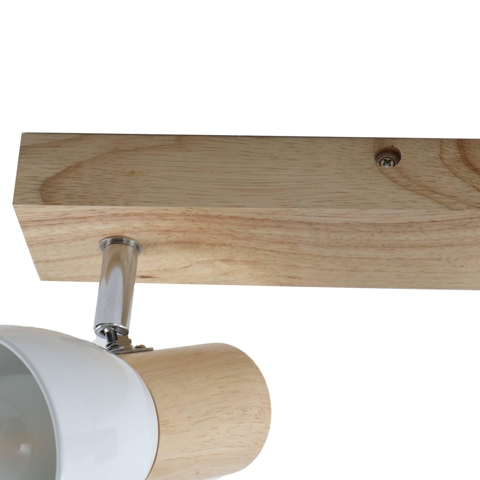 Lindby Faretto dimmerabile (Scandinavo) colore Ocra, in Legno ad es. Soggiorno & Sala da pranzo Lampada incasso plafoniera applique