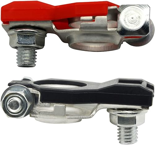 Miniatura 4 de Juego de 2 conectores de terminal de batería de repuesto positivo y negativo para Nissan Maxima Murano Rouge para Infiniti Terminal universal de