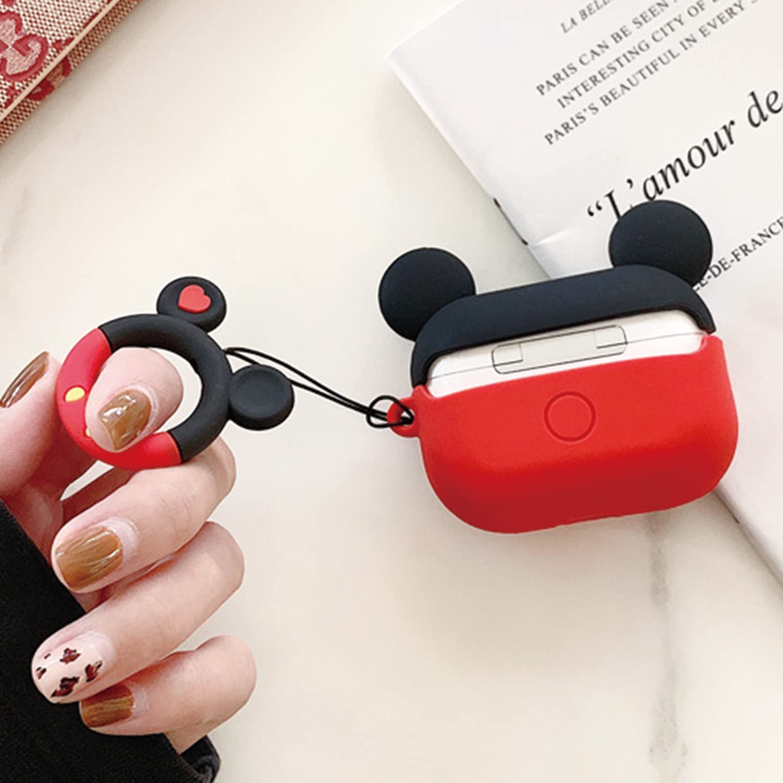 Amazon | AirPods Pro2 用ケース 充電ケース シリコンケース ミッキー