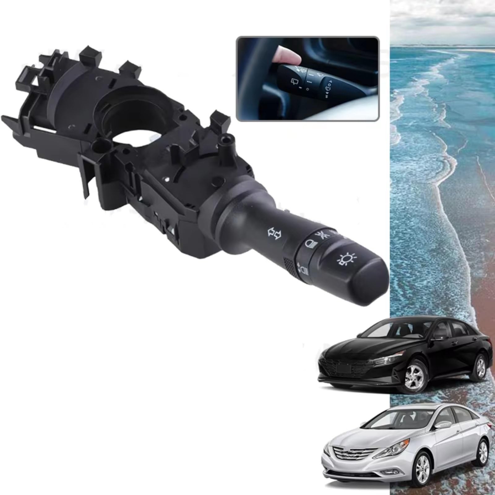 Do Hyundaia, Elantra 2011-2016, Sonaty 2011-2014, Velostera 2012-2013, przełącznik kierunkowskazów 93410-1U000