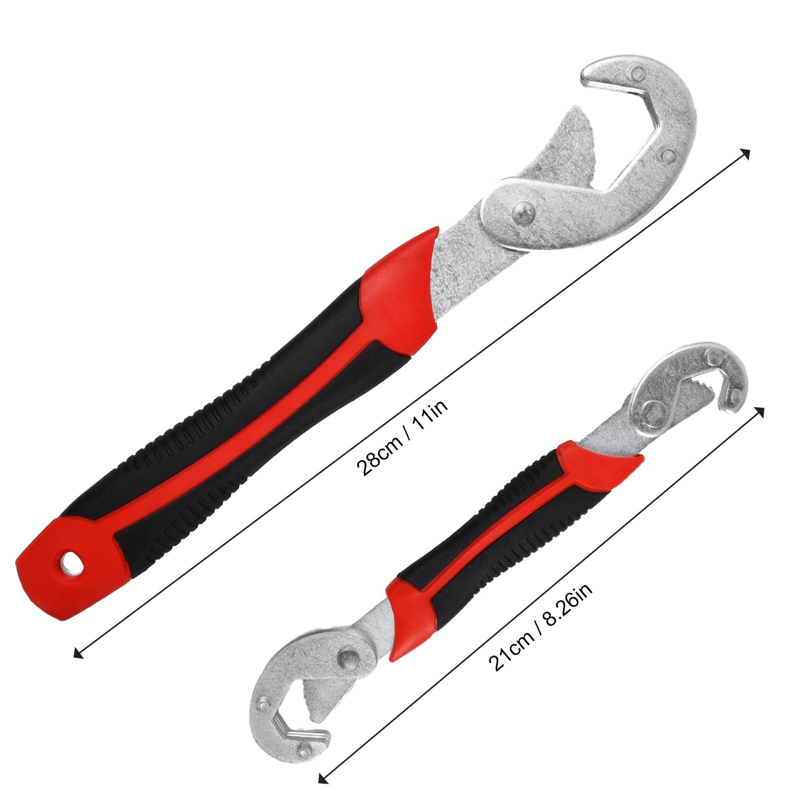 Kit Clés Réglables WORKPRO 2 Pièces - Universelles, Serre-Écrous Multifonction